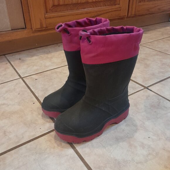 Waterproof insulated rubber boots kids size 9 - Picture 1 of 6